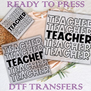 Teacher Dtf, School DTF Ready To Press, Teaching Designs, Teacher Back to School Dtf, DTF Prints Heat Transfer, Teacher Life Dtf