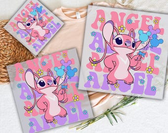 Disney Angel Stitch DTF Transfer, Ready To Press
