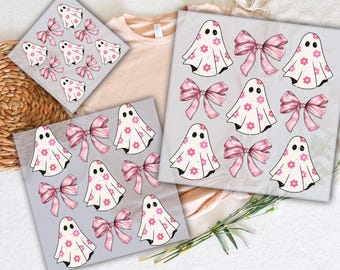 Ghost DTF Transfer, Halloween Heat Press Design, Ready to Press