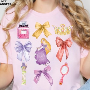 Disney Princess Elements Coquette DTF Transfer, Ready To Press