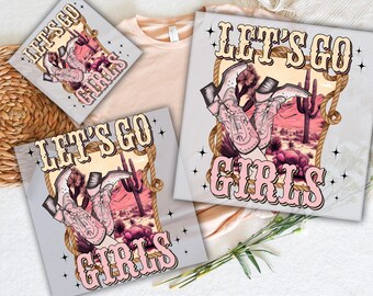 Western Cowgirl DTF Transfer: Vintage Rodeo Ready To Press