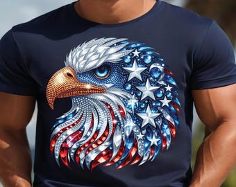 Patriotic Eagle DTF Transfer: 250 Years Anniversary Ready to Press
