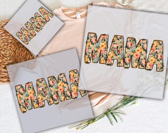 Floral Mama DTF Transfer: Spring Flowers, Ready To Press