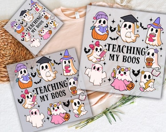 Teaching My Boos Ghost DTF Transfer, chemise de professeur d'Halloween