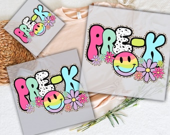 Preppy Pre-K Dtf Transfer, Back To School Dtf Transfer, Kindergarten Ready To Press, Second Grade Dtf, Teacher Transfer, Pre-K Teacher Dtf