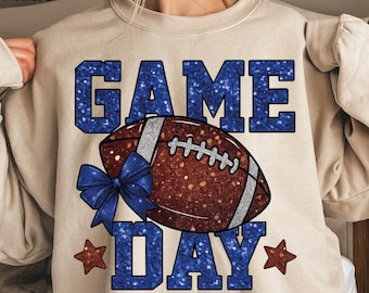Preppy Leopard Football Mama DTF Transfer: Glitter Game Day Heat Press
