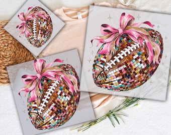 Coquette Football Ready to Press, Football Bow Dtf, Football Mom Dtf, Game Day Dtf, Fall Football Dtf, Football Season Dtf, Heat Transfers