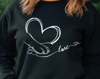 Heart Dog Paw DTF Transfer - Ready To Press Heat Transfer