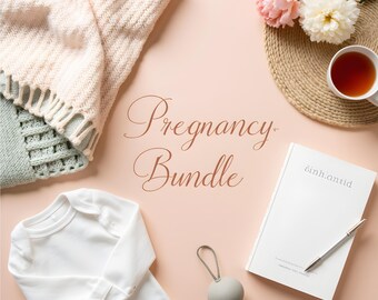 Printable Pregnancy Journal Bundle: Baby Memory Book & Newborn Planner (PDF, 8.5x11)