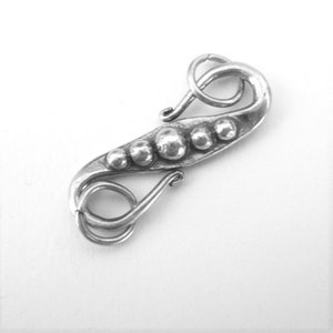 MS S Clasps (2) 5 Graduated Dots  Jump Rings Bali Sterling Silver Fair Trade
