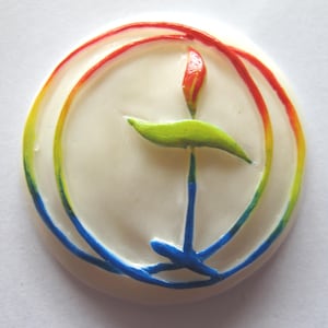 Hand-Carved Bone Unitarian Universalist Chalice Pendant: Fair Trade Bali