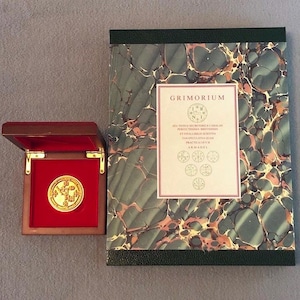 The Grimoire of Armadel. 2 full leather volumes in slipcase, with brass seal in wooden box Extremely RARE Hard To Find Limited # 6/7 Copies