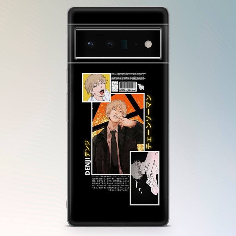 Chainsaw Man Phone Case Devil Denji Cover for Google Pixel 8A, 8pro, 7pro, 7A, 6A, Samsung