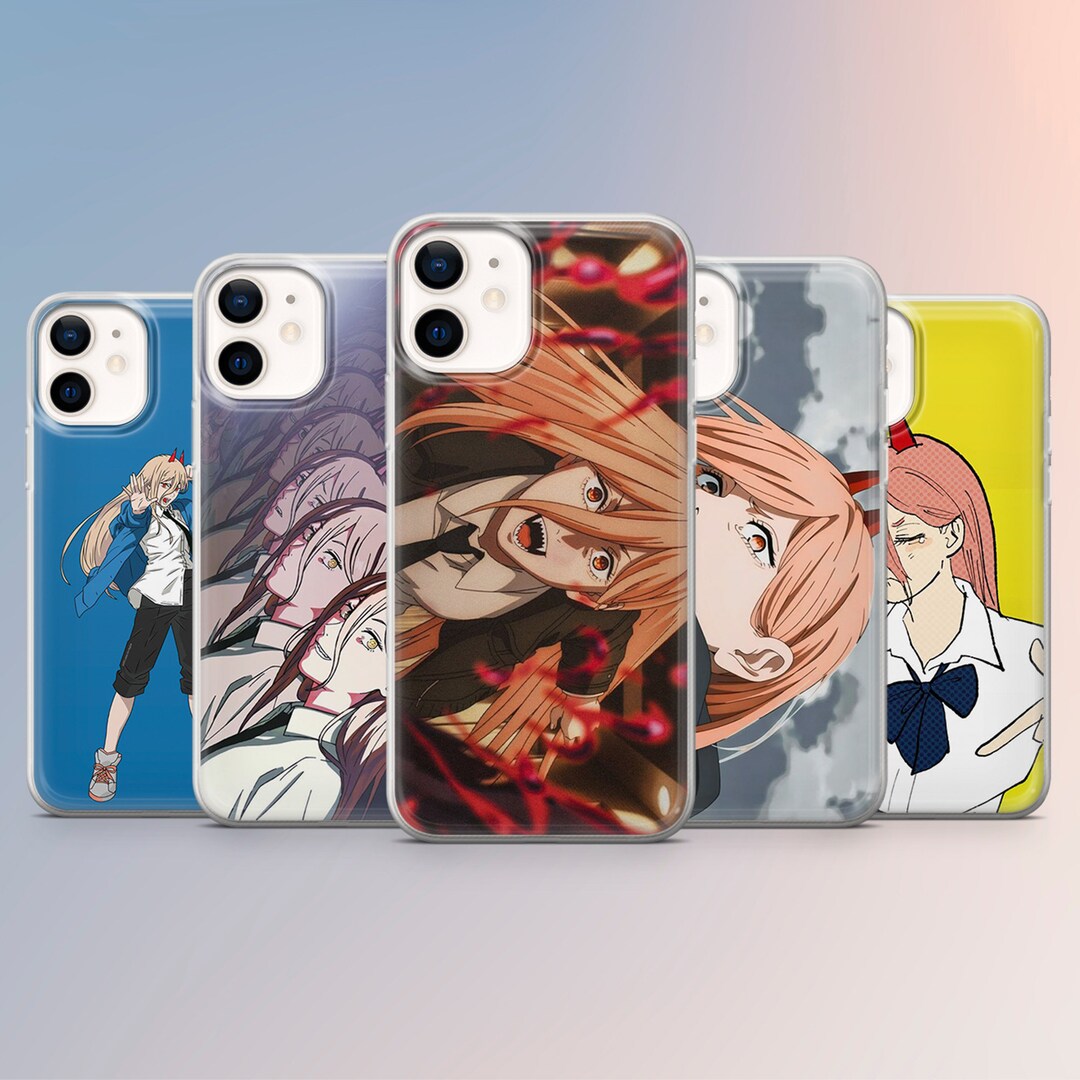 Power Chainsaw Man Phone Case Devil Cover for iPhone 15, 14, 13, 12, 11, Samsung S24ultra, S23FE