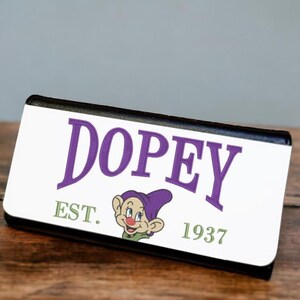 Cartera triple para mujer, diseño Dopey Est. 1937