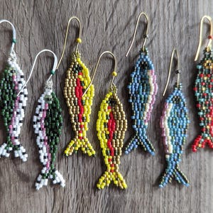 Trout earrings. Lure earrings. Gift for the fisher woman and outdoor lover.