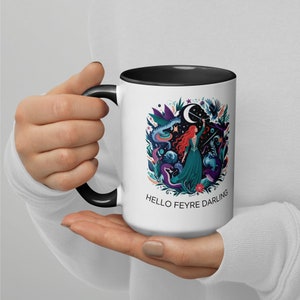 Sarah J. Maas Inspired Mug: Fantasy Book Lover's Cup, Throne of Glass & ACOTAR Drinkware, Feyre Archeron Rhysand Aelin Galathynius Tea 15oz