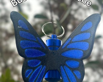 Géocache papillon bleu | Tube de bison imprimé en 3D