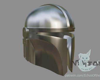 マンドロリアンスタイルのヘルメット（ディン・ジャリン）3Dモデル