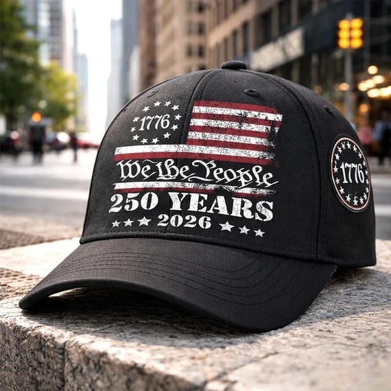 250th Anniversary Hat 3D Print, 250 Anniversary Usa Cap, 250 Anniversary Cap, 250th Anniversary Baseball Cap 3D Print