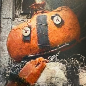 Extreme Primitive Pumpkin Doll Pattern Cat Doll Pattern Halloween Doll Pattern Halloween Cloth Doll Pattern Halloween Pumpkin Sewing Pattern