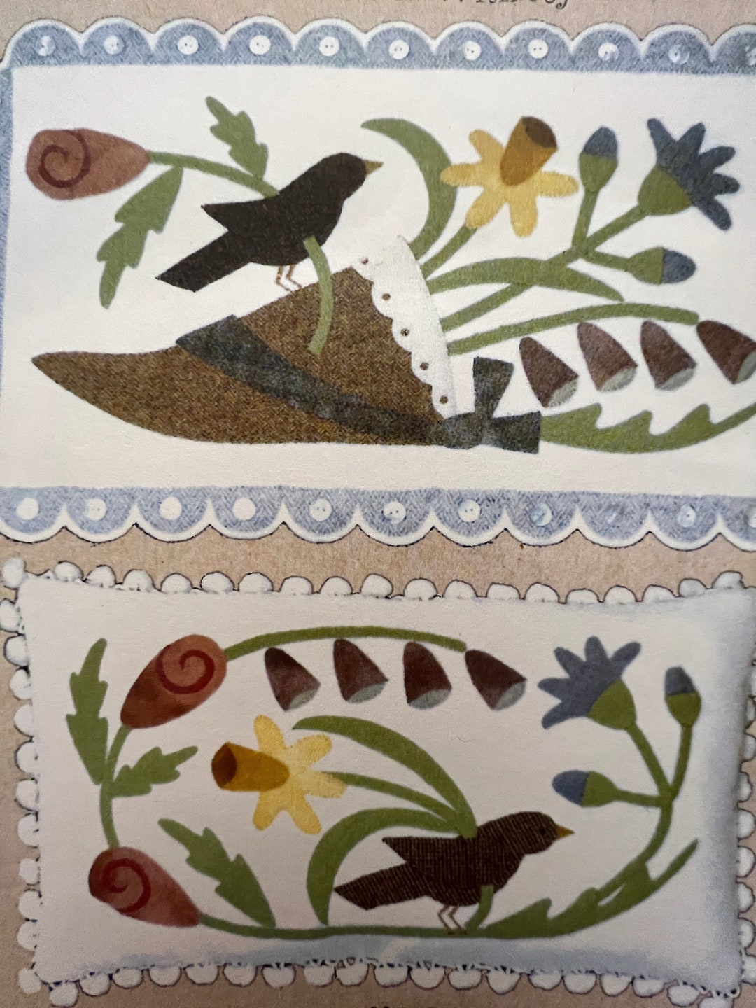 Primitive Penny Rug Patterns Primitive Penny Rug Pillow Pattern Appliqué Pillow Pattern Primitive ...