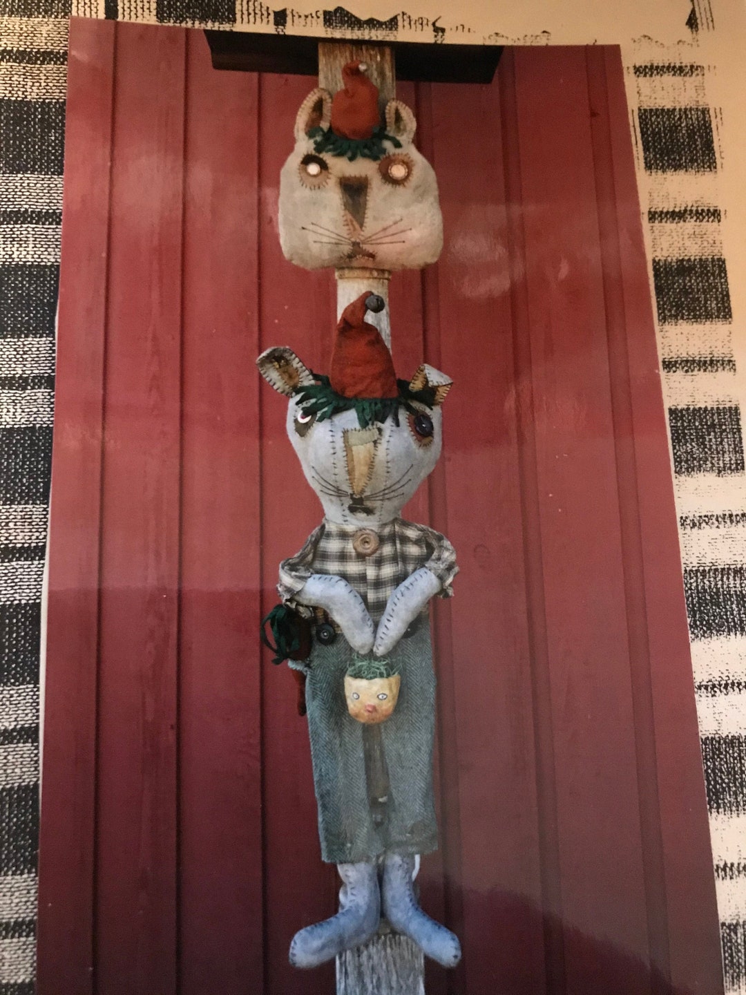 Primitive Rabbit Doll Pattern PATTERN Two in One Extreme Primitive Rabbit Doll Pattern Sewing Pattern ...