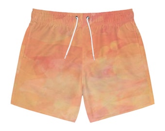 Male Swim Trunks Sunset Theme