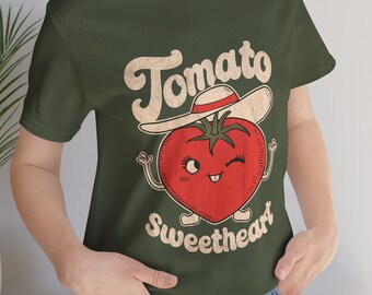 Tomato Sweetheart T-Shirt, Gift for Tomato Lovers, Farm Tee, Fresh Foodie Shirt, Gardening Shirt, Summer T-Shirt, Tomato Shirt