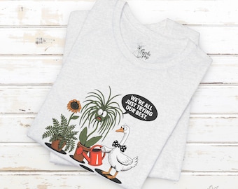 Cute Plant Lover Tee, Gardening Gift, Funny Plant Humor T-Shirt, Unisex Short Sleeve Top, Nature Lover Apparel