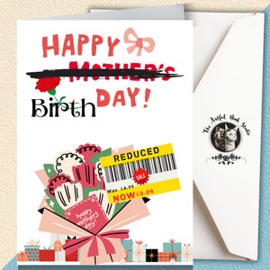 Cartão de aniversário | Cartão de aniversário humorístico | Cartão de aniversário engraçado | Cartão de feliz aniversário | Cartão com design espirituoso e preço reduzido. Ideal para amigos e familiares.