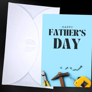 Biglietti d'auguri con la trama del padre, regali fatti a mano. Specialità decorative. Metro a nastro, martello, pinze. Regali fatti a mano per il padre. Un padre fantastico.