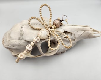 Dragonfly Ornament With Skulls
