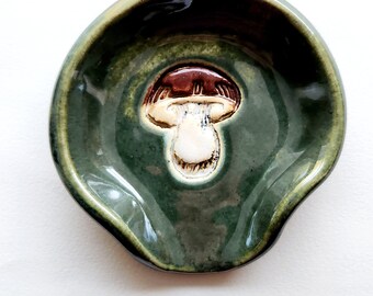 Mushroom Small Spoonrest Ceramic  Dinnerware