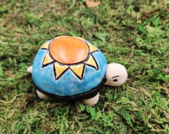 Ceramic Turtle with Sun