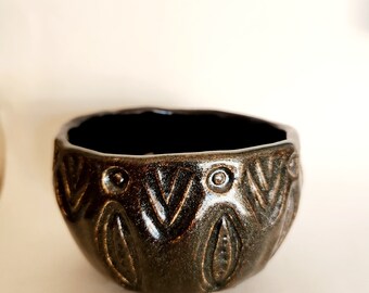 Cosmic Sea Urchin  Textured Bowl