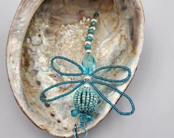 Kiddie Pool Beaded  Dragonfly Ornament
