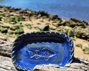 Blue Fish Soap Dish