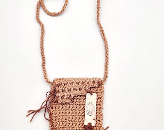 Crochet Keepsake Pouch Necklace