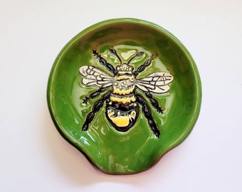 Green Bee Spoonrest