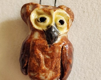 Owl Clay Pendant
