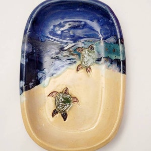 Sea Turtle Ceramic Soap Dish