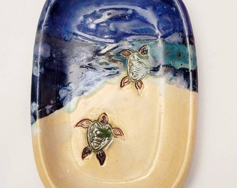 Sea Turtle Ceramic Soap Dish