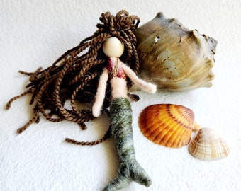 Decorative Wool Mermaid Figurine