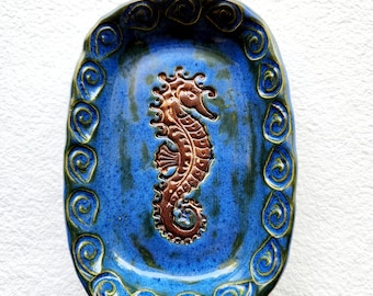 Seahorse Ceramic Soap Dish