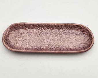 Pale Purple 10" Cracker Serving Dish