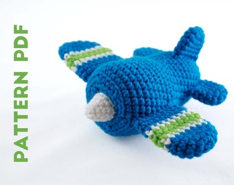 PDF CROCHET PATTERN - Soft Toy Airplane