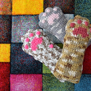 PDF CROCHET PATTERN Toe Beans Pillow Cat Paw Home Decor image 7