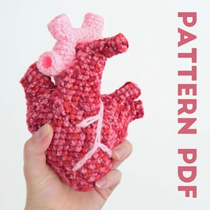 PDF CROCHET PATTERN - Human Heart