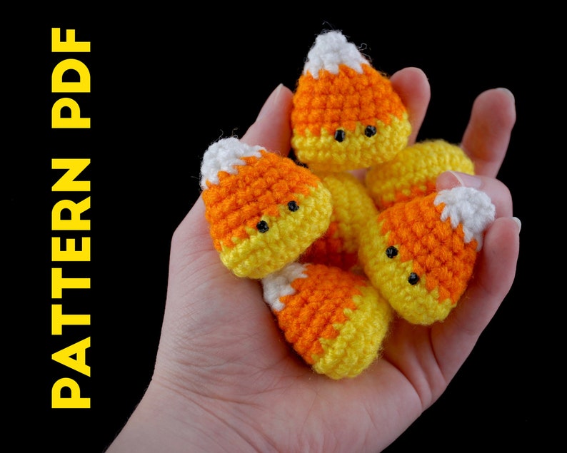 PDF CROCHET PATTERN Candy Corn image 1